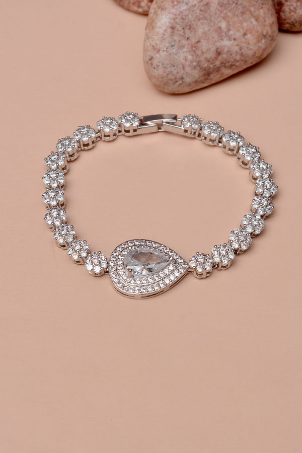 Party Wear Silver Bracelet