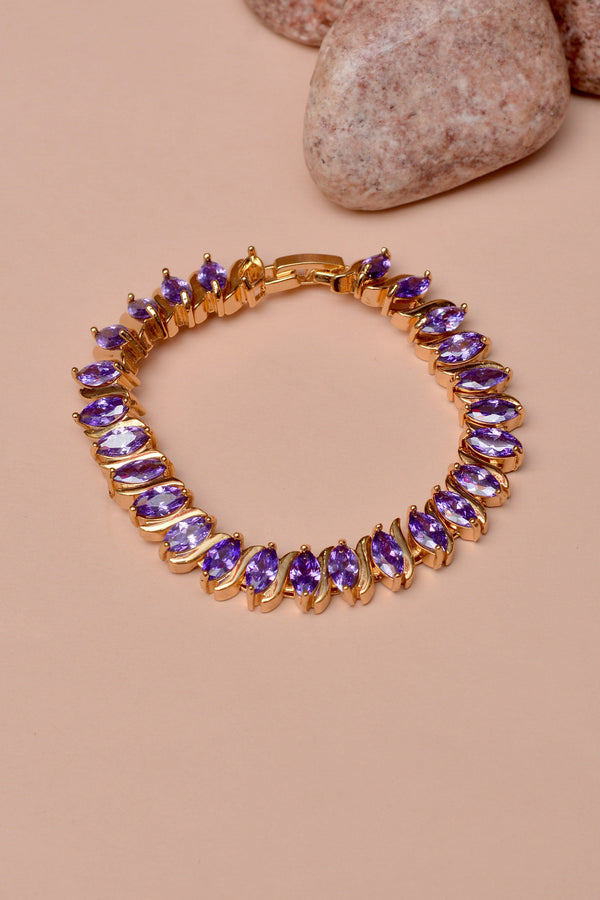 Party Wear Purple Bracelet