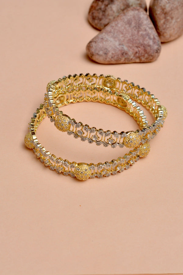 Size 2-8 Party Wear Golden Bangles