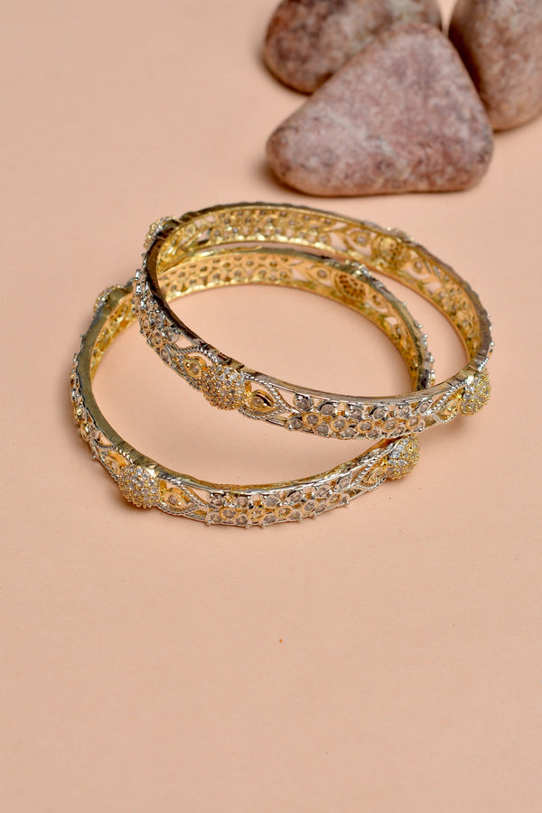 Size 2-8 Party Wear Golden Bangles