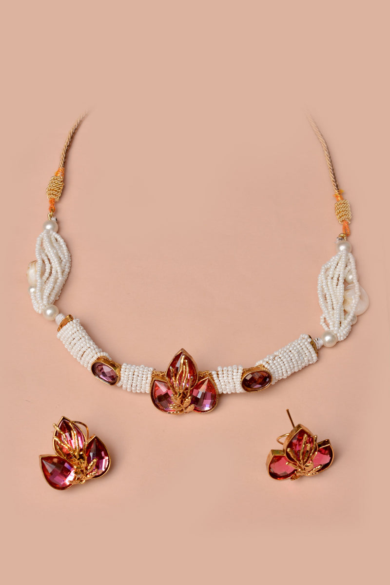 Party Wear Red Choker Necklace