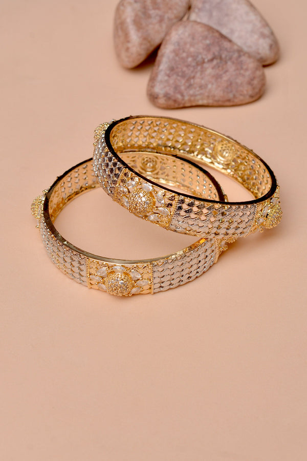 Size 2-10 Party Wear Golden Bangles