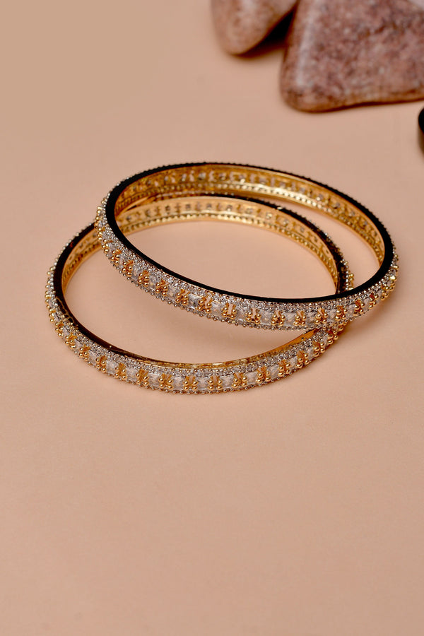 Size 2-6 Party Wear Golden Bangles