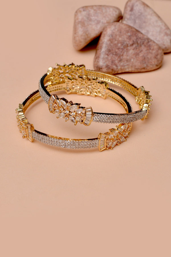 Size 2-8 Party Wear Golden Bangles