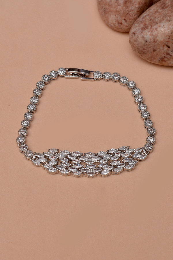 Party Wear Silver Bracelet