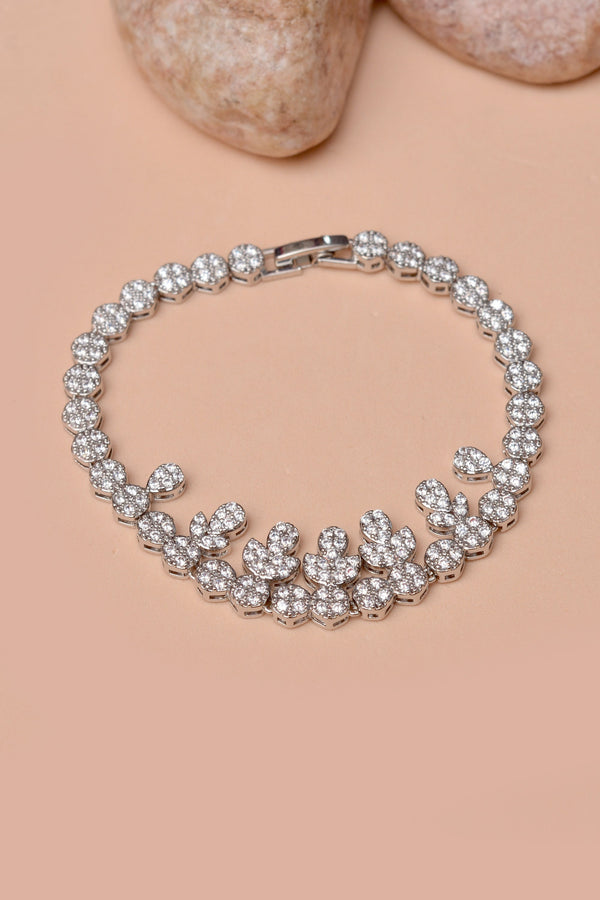 Party Wear Silver Bracelet