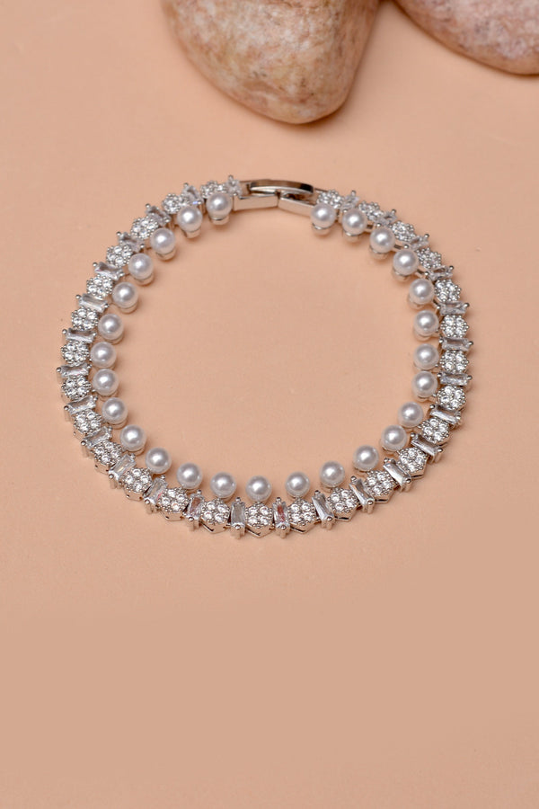 Party Wear Silver Bracelet