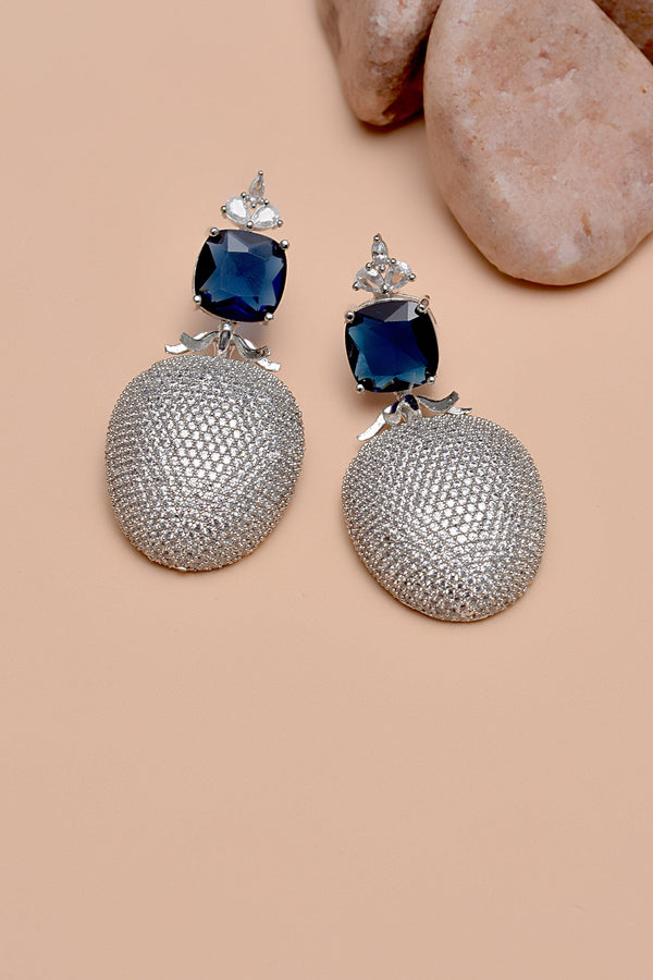 Party Wear Blue Earrings