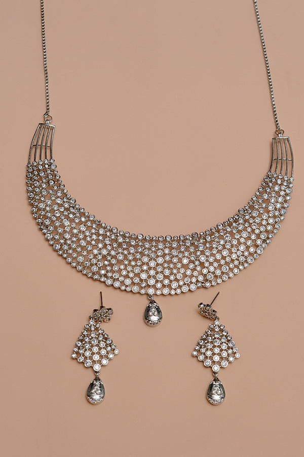 Party Wear Silver Party Set