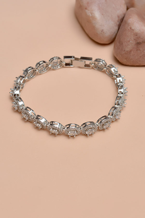 Party Wear Silver Bracelet