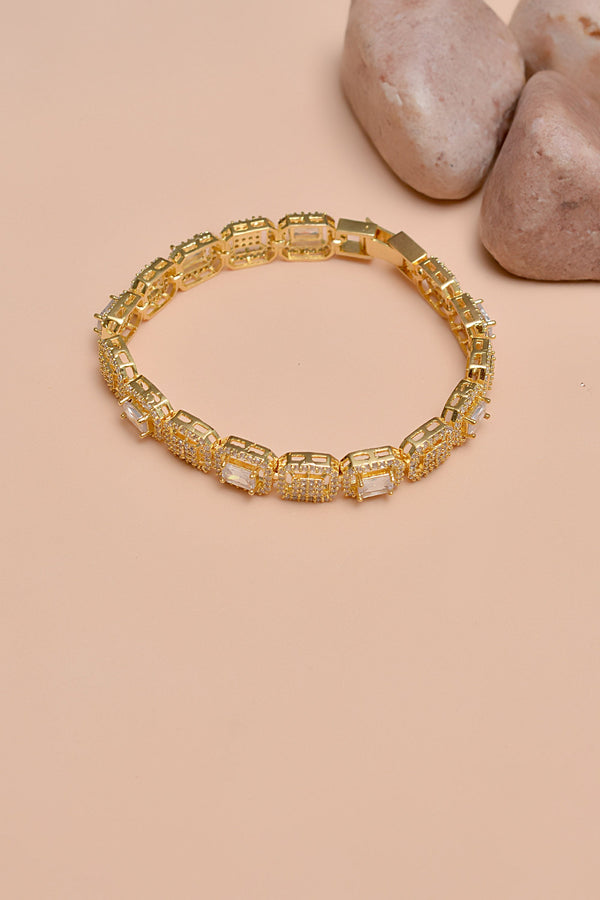 Party Wear Golden Bracelet