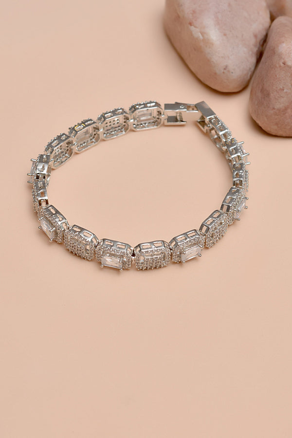 Party Wear Silver Bracelet