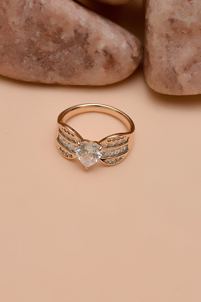Party Wear Golden Ring