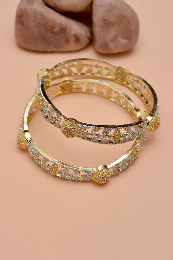 Size 2-4 Party Wear Golden Bangles