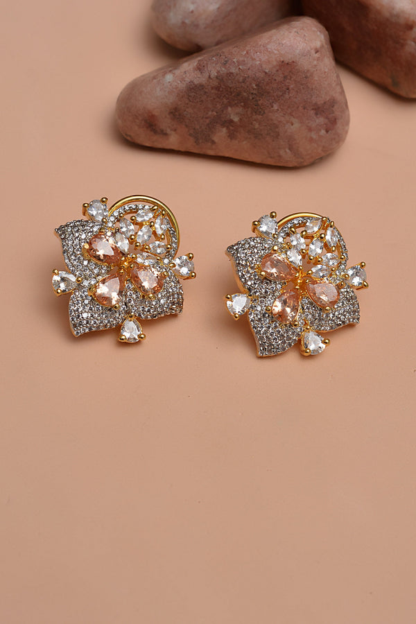 Party Wear Champagne Earrings