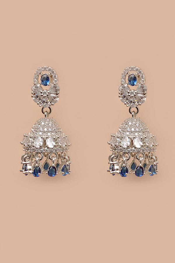 Party Wear Blue Earrings