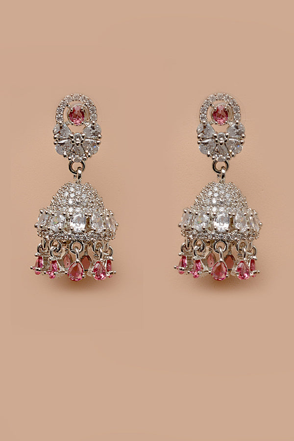 Party Wear Pink Earrings