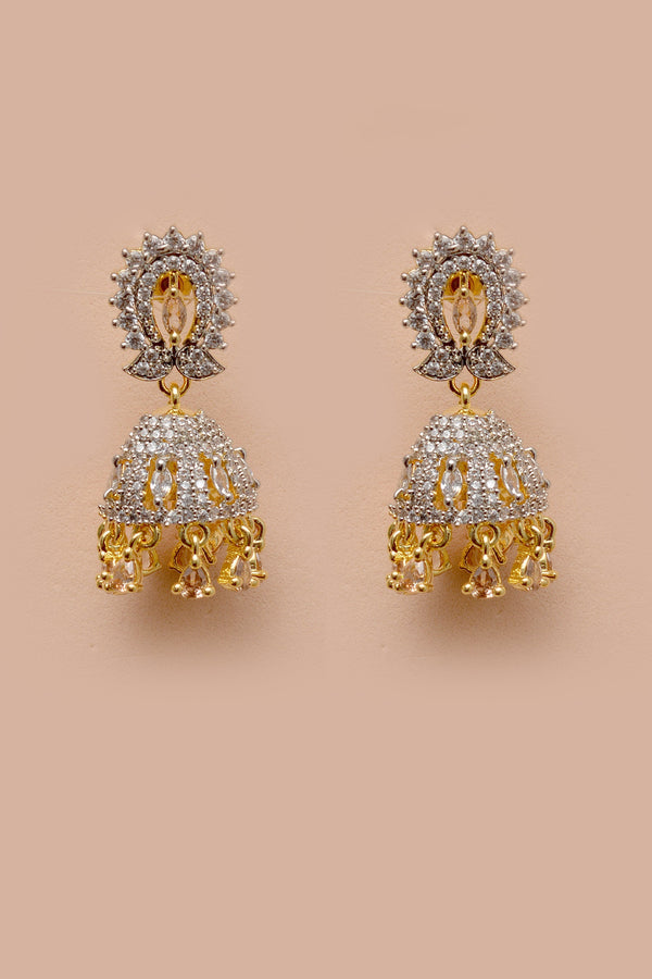 Party Wear Champagne Earrings