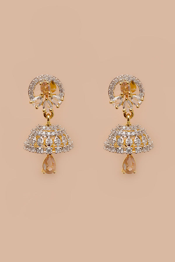 Party Wear Champagne Earrings