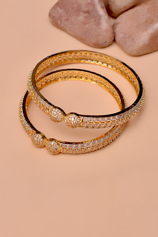 Size 2-4 Party Wear Golden Bangles