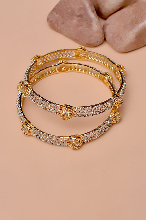 Size 2-4 Party Wear Golden Bangles