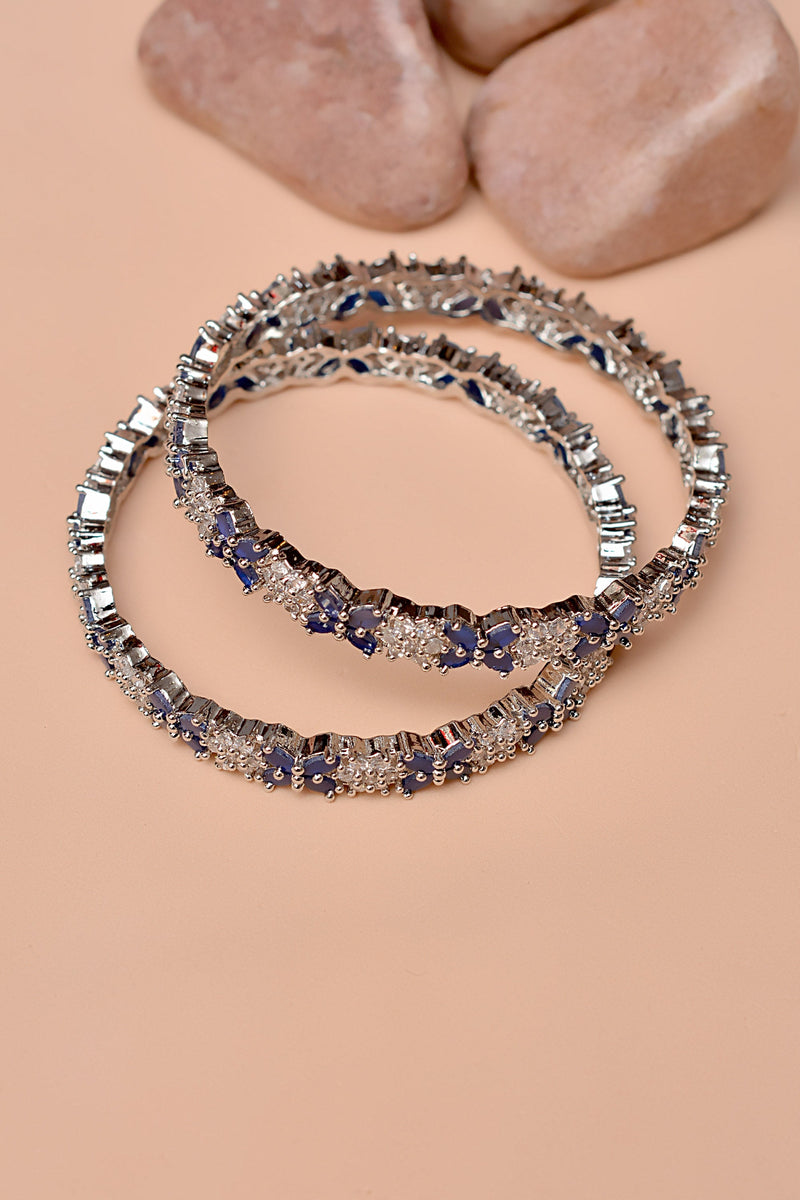 Party Wear Blue Bangles