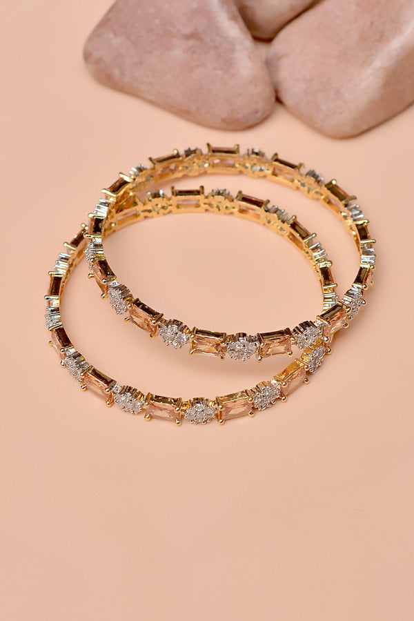 Size 2-4 Party Wear Champagne Bangles