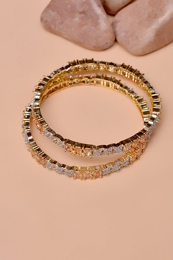 Size 2-6 Party Wear Champagne Bangles