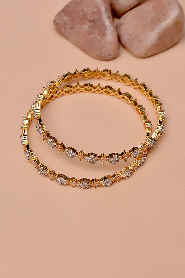 Size 2-4 Party Wear Champagne Bangles