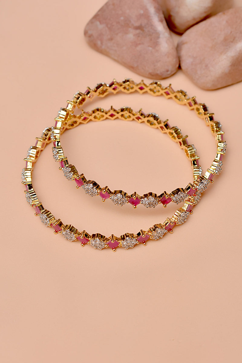 Party Wear Red Bangles