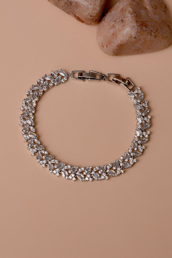 Party Wear Silver Bracelet