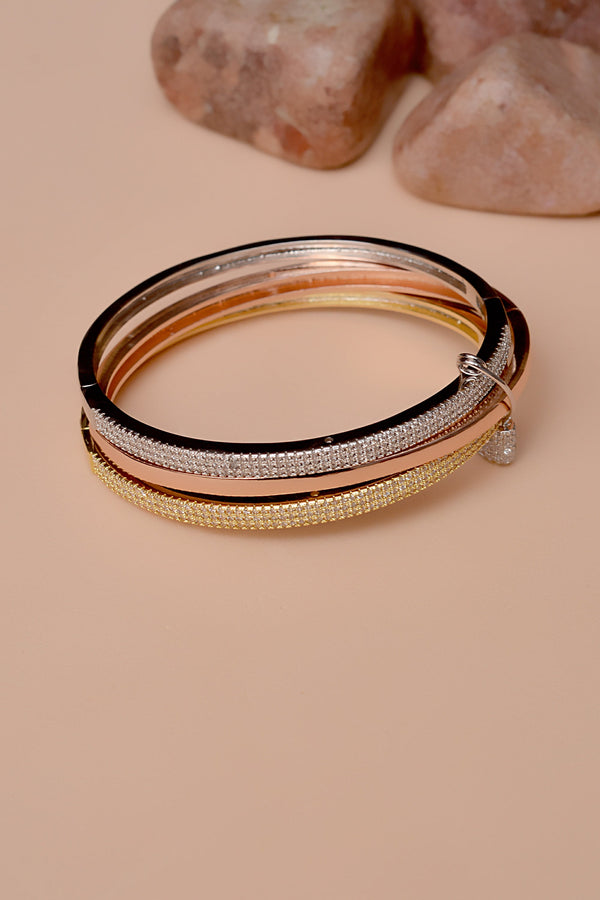 Party Wear Dual Tone Karra Bangle