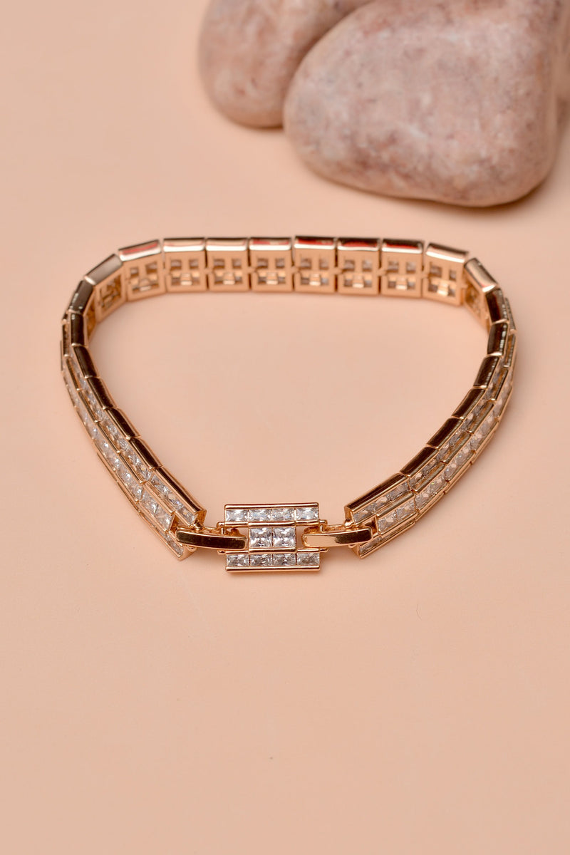 Party Wear Golden Bracelet