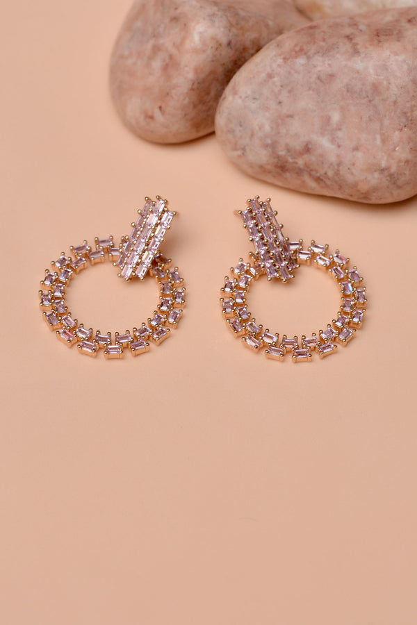 Party Wear Pink Earrings