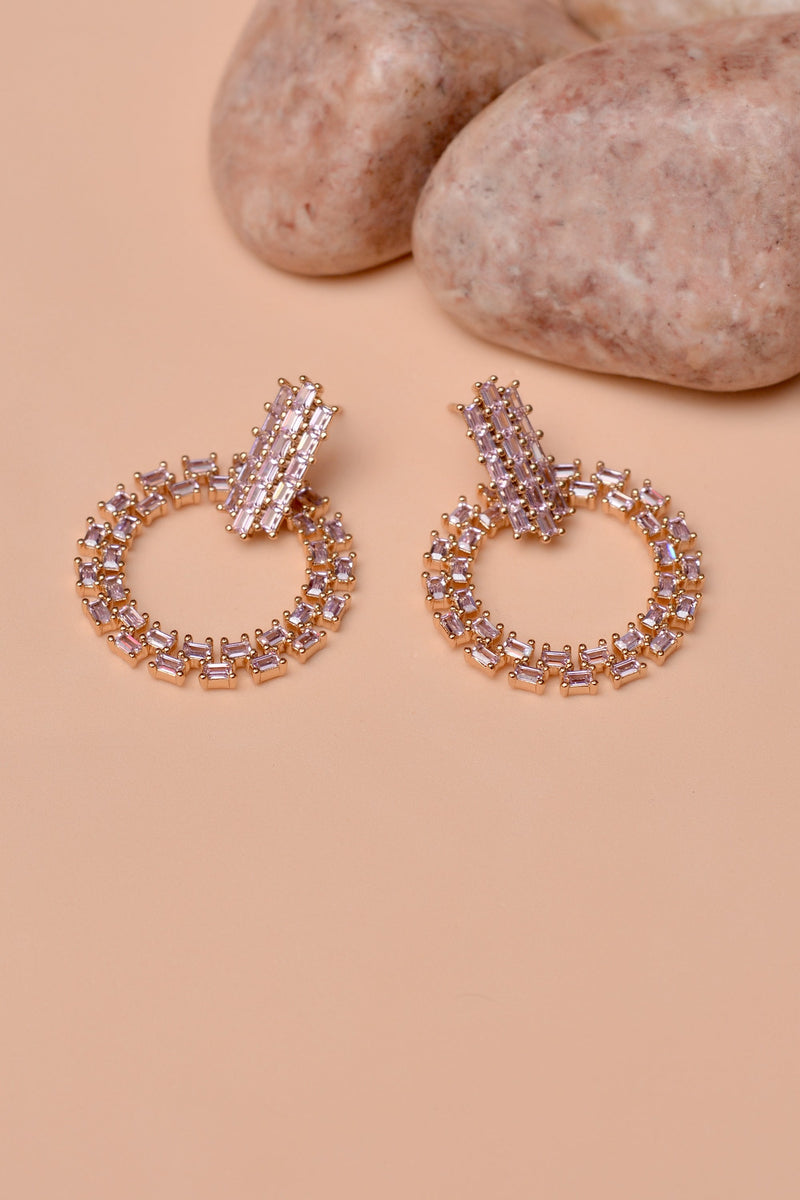 Party Wear Pink Earrings