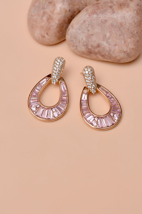 Party Wear Pink Earrings