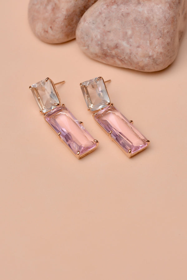 Party Wear Pink Earrings