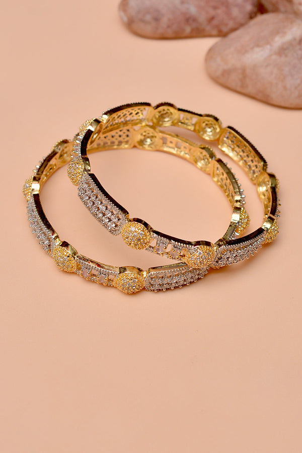 Size 2-4 Party Wear Golden Bangles