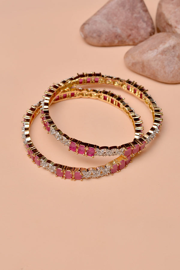 Size 2-6 Party Wear Red Bangles