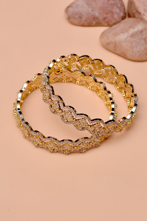 Size 2-8 Party Wear Golden Bangles
