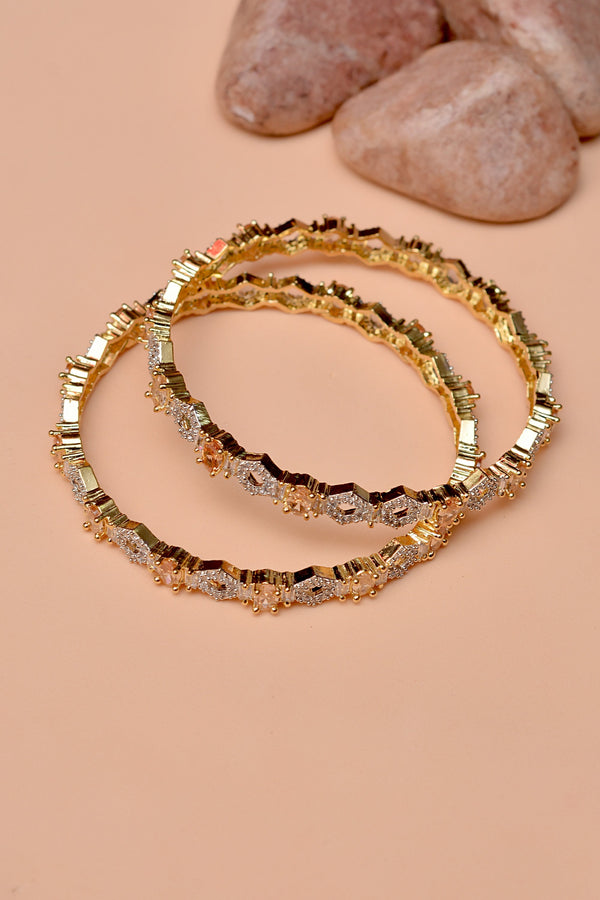 Size 2-4 Party Wear Champagne Bangles