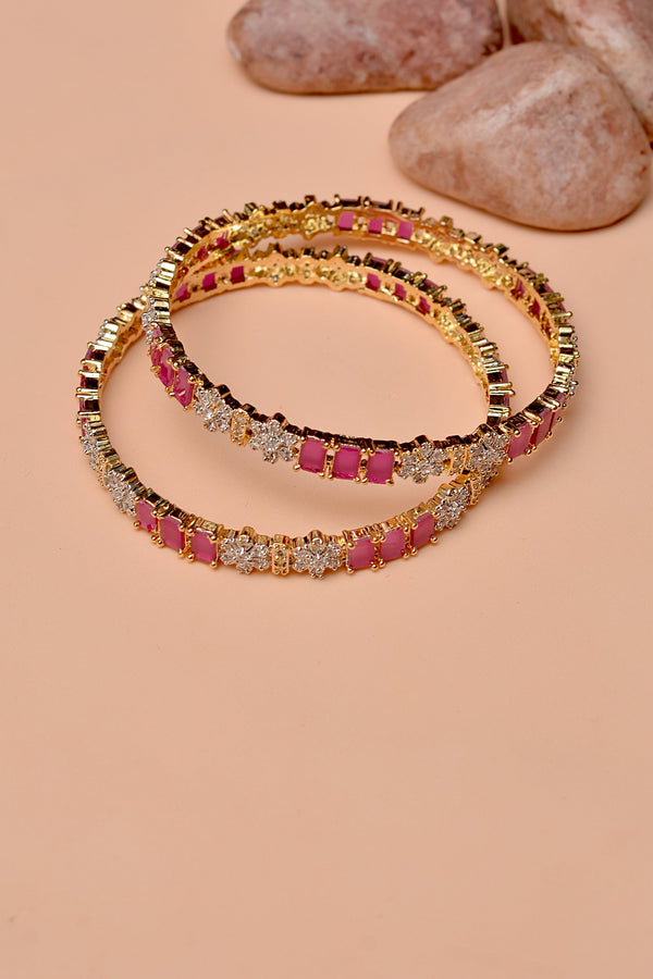 Size 2-4 Party Wear Red Bangles