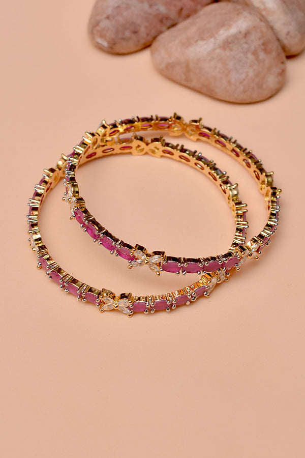 Size 2-4 Party Wear Red Bangles
