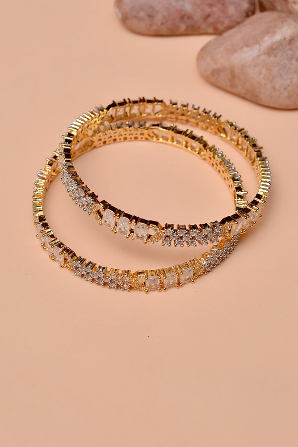 Size 2-10 Party Wear Golden Bangles