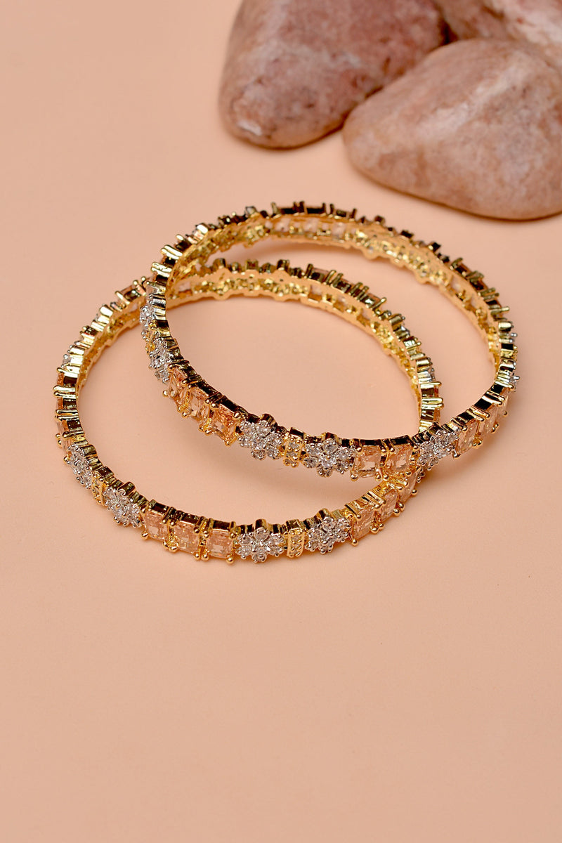 Party Wear Champagne Bangles