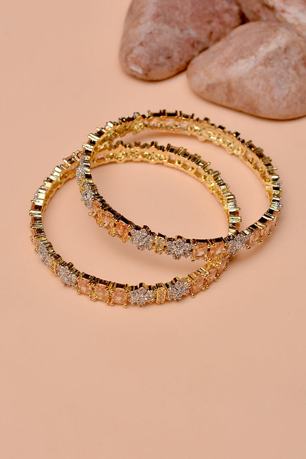 Size 2-10 Party Wear Champagne Bangles