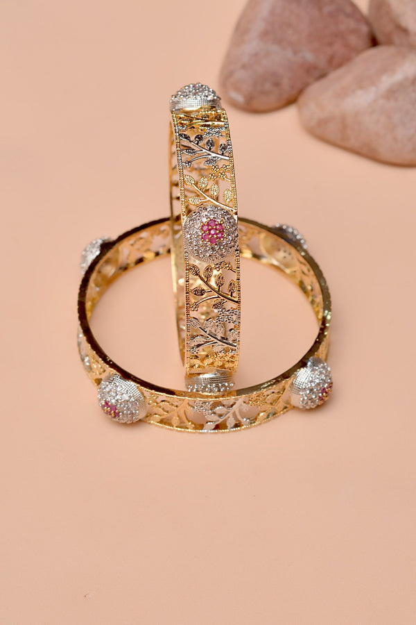 Size 2-4 Party Wear Red Bangles