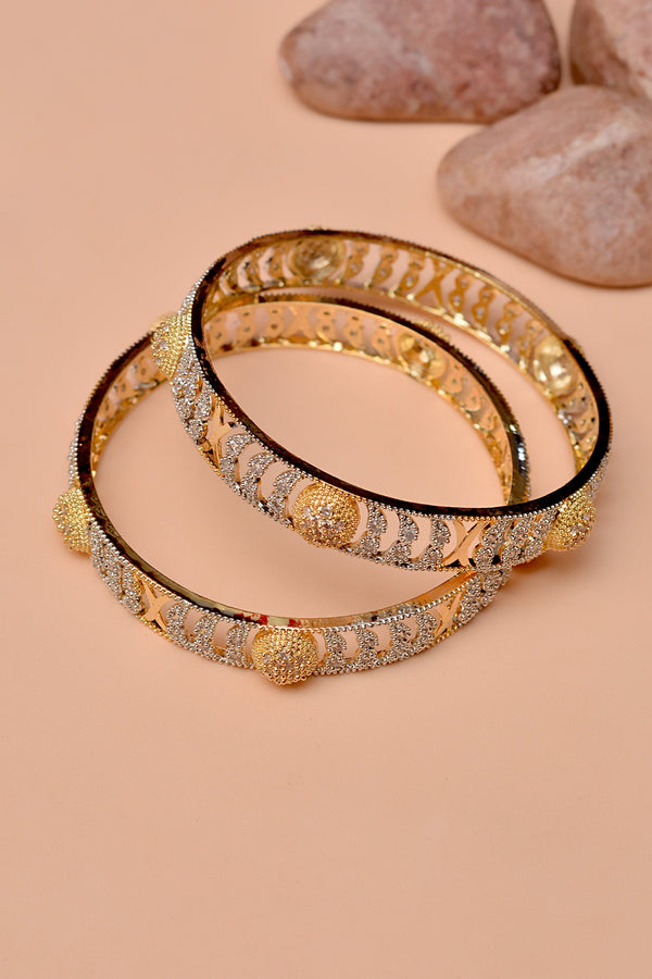 Size 2-10 Party Wear Golden Bangles