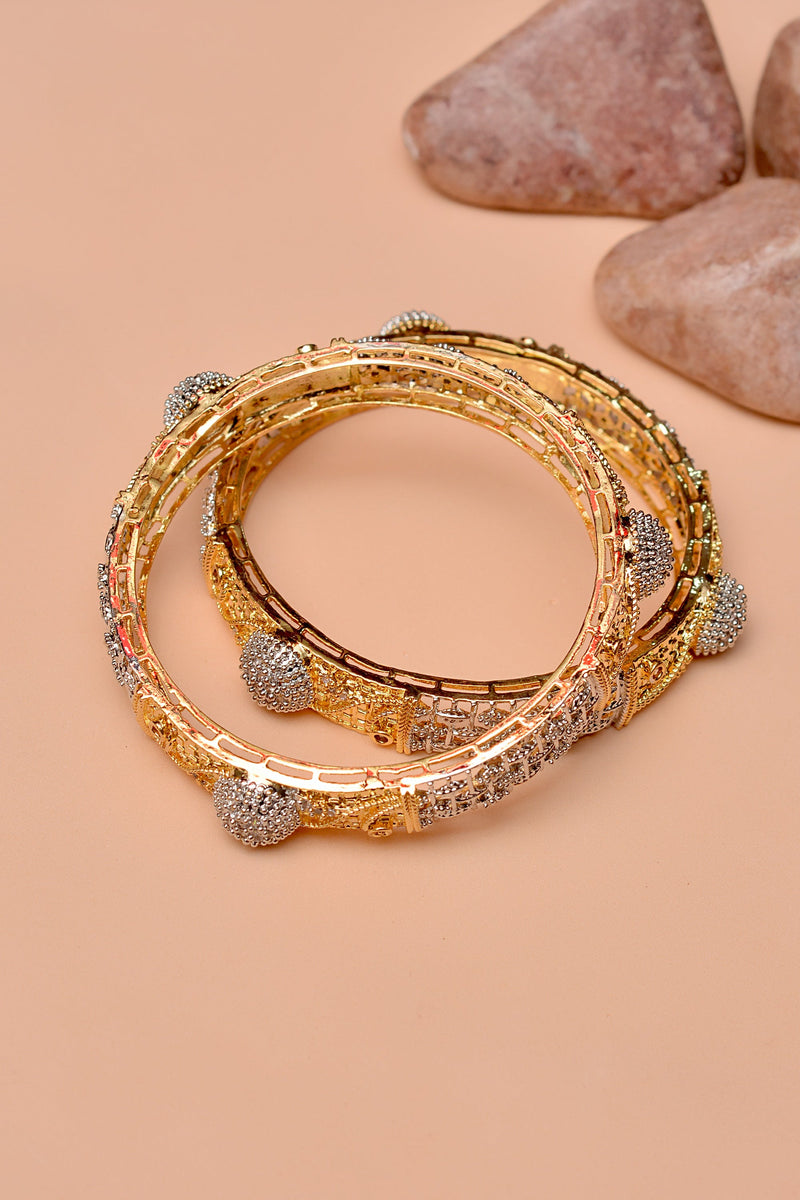Party Wear Golden Bangles