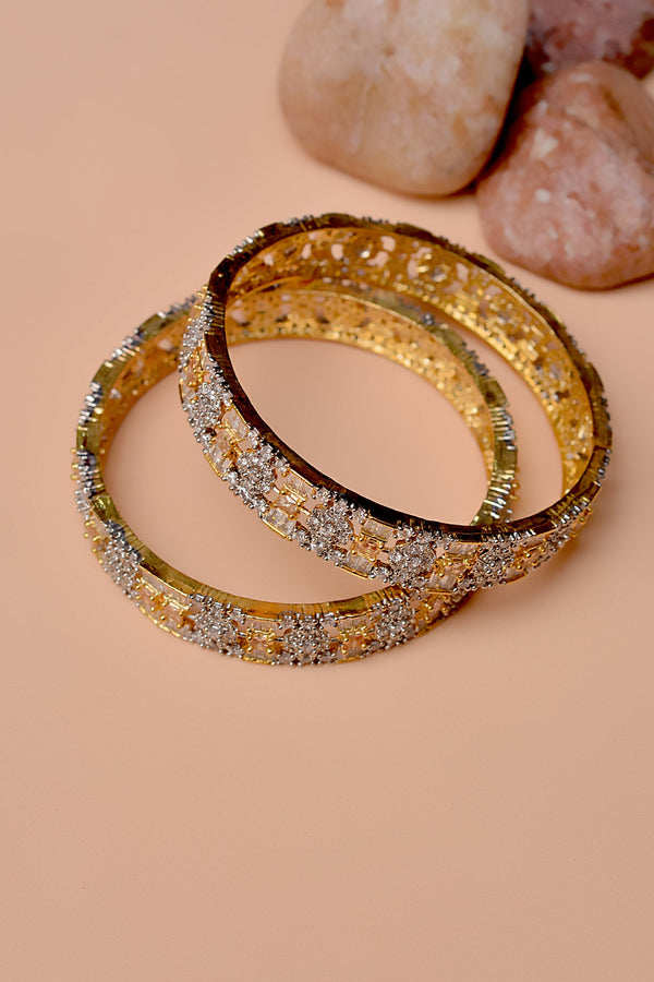 Size 2-8 Party Wear Golden Bangles